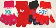 Mglv334 Set of Four Pairs of Multicolor Cotton Spandex Microfiber One Size Magic Gloves for Infants and Toddlers Ages 1-4 Years