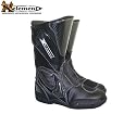 Xelement Men's Black Leather Sport Motorcycle Boot