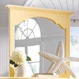 Seaside Dreams Bureau Mirror In Buttercup Yellow by Lea Industries