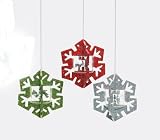 Dept 56 Colorful Animated Snowflake Spinner Ornaments