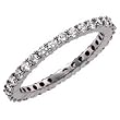 14K White Gold Diamond Anniversary Eternity Band
