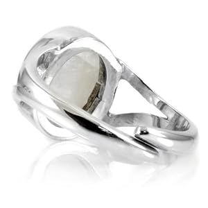 Inspired by Twilight: Bella's Moonstone Ring - 925 Sterling Silver, 5 Carat Inspired by Twilight: Bella's Moonstone Ring - 925 Sterling Silver, 5 Carat