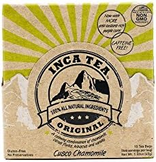 Inca Tea All Natural Purple Corn Cusco Chamomile Tea Bags - 15 Envelopes