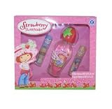Strawberry Shortcake 3 Piece Gift Set with Eau de Toilette Spray 3.4 oz and 2 Parfums for Girls