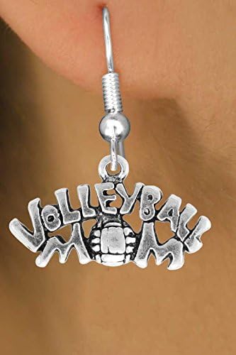 "Volleyball Mom" Charm Earrings
