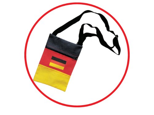 Fan Tasche Brustbeutel in Deutschlandsfarben Fahne Flagge Deutschland Fußball EM 2012