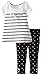 Calvin Klein Baby-Girls Infant Black White Tunic with Leggings