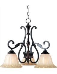 Home Improvement: Maxim Lighting 13504WSOI, Allentown 3-Light Chandelier, Oil Rubbed Bronze - Maxim Lighting