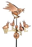 Good Directions 912P Full Size Mother Bird with Chicks Weathervane, Polished