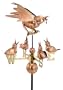 Good Directions 912P Full Size Mother Bird with Chicks Weathervane, Polished