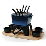 Swissmar Montblanc Meat Fondue, 15 piece, Blue