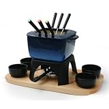 Swissmar Montblanc Meat Fondue, 15 piece, Blue