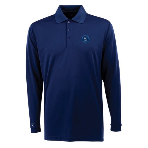 San Diego Padres Long Sleeve Polo Shirt (Team Color) - Medium