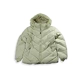 IMAGE OF Tallino - Ladies Chevron Quilt Winter Jacket, Khaki (Size M)