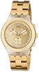 Swatch Men's Full Blooded SVCK4032G Gold Stainless-Steel Quartz Watch with Gold Dial
