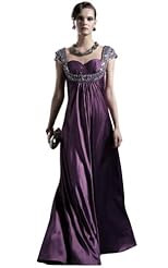 Girls Crystals Applique Lace Beaded Crystal Chiffon/Taffeta/Tulle Homecoming Dress/Bridesmaid Dress 