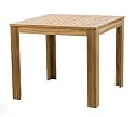 Siena Garden Gartentisch Montana, quadratischer Tisch 90 x 90 x 75 cm aus Teakholz
