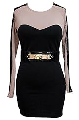 Lace Cocktail Above the Knee Round Neck Polyester/Spandex Long Sleeves Raglan Sleeves Bodycon Dress/Mini Dress 