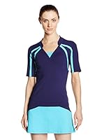 Naffta Camiseta Manga Corta Tennis&Paddle (Azul Marino / Turquesa)