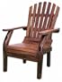 Adirondack Chair (Teak) (43"H x 28"W x 31"D)