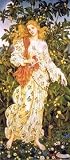 Flora by Evelyn de Morgan - 27 1/2 x 14 inches - Fine Art Print / Poster