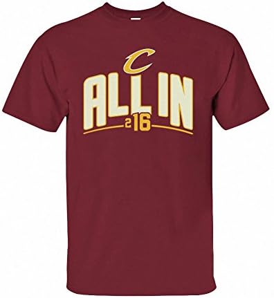 Man's Casual Fans Support Cleveland Cavaliers 2016 NBA Finals Champions T-Shirt Red Wine