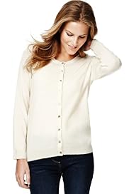 Pure Cashmere Crew Neck Cardigan
