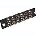 Quiktron Q-Series Fiber Distribution System 24-STRAND, FC, ZIRCONIA INSERT, SM FC - Patch panel adapter - black Image