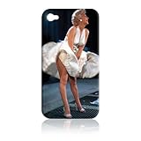 Marilyn Monroe Snap-On Carrying Case for iPhone 4 (Black with Marilyn Smili ....