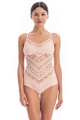 Robin Piccone Women's Mia Crochet One-Piece Swimsuit