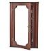 Jewelry : SEI Queen Anne Corner Wall Mount Jewelry Mirror - Classic Mahogany