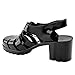 New Womens Summer Retro Jelly Slingback Strappy Heel Rain Fisherman Sandals