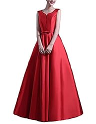 V-neck Cotton/Satin/Silk Cocktail  Lace Bandage Dress/Club Dress/Evening Dress/Homecoming Dress/Bridesmaid Dress/Prom Dress/Wedding Party Dress  With a Bow(s) and a Sash 