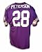 Autographed Adrian Peterson Minnesota Vikings Purple Throwback Jersey Inscribed ROY 07 1341 YDS 12 TDS