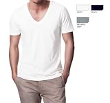 Studio 247 at Royal T – Men’s T-Shirt Fitted Deep V Neck – 4 Colours – Prime or Super Saver Delivery
