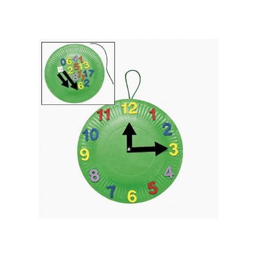 craft Kit Clocks plate Craft Kits 12 Projects Plate Paper  paper Craft & kits