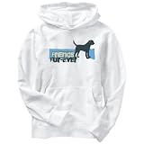 Hoodie Mens White  FRIENDS FUR - EVER - Border Terrier  Dogs
