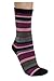 Cashmere Blend Striped Socks Crew 7 Colors Available Womens Soft and Warm