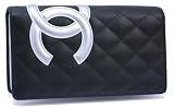 CHANEL シャネル カンボンライン 長財布 ブラック×シルバー A26717BK/SV 新品 【2011年 限定色】 〔並行輸入品〕 シャネル 財布 限定
