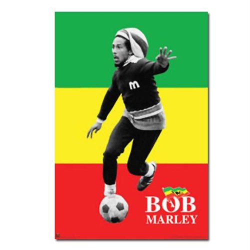 Bob Marley - Rasta Soccer Oversized Poster