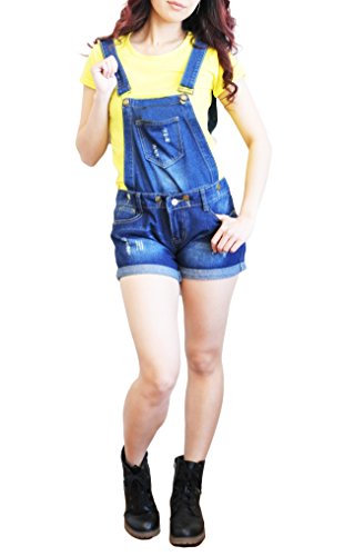 【 Mitchie & Mary 】 ショート デニム サロペット オーバーオール 2way