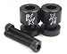 Automotive : HONDA CBR 600 954 1000 RR BLACK SWINGARM SPOOLS SLIDERS