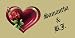 Airbrushed License Plate - Heart with Red Roses on Gold - #1144