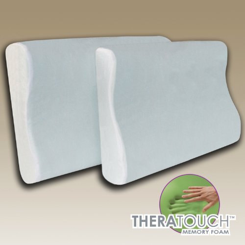 Sleep Master - Contour Memory Foam Pillows - Twin Pack