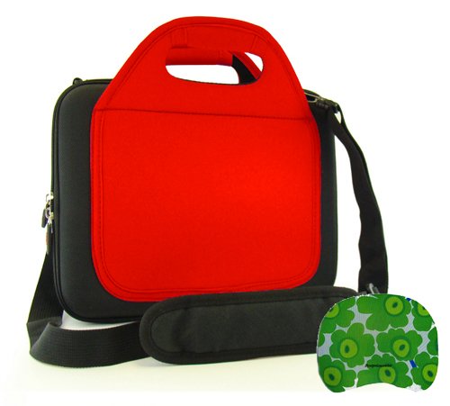 Red Neoprene Carrying Case for MOTOROLA XOOM Android Tablet (Wi-Fi) + Bestpricecenter Mouse Pad