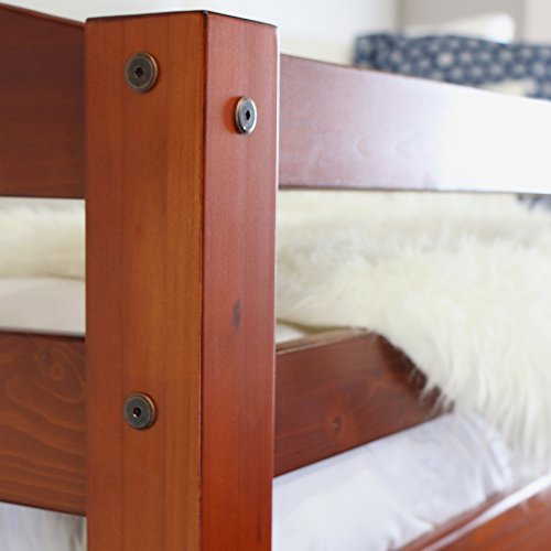 WE Bunk Beds Kids Bedroom Furniture Full Size Twin Separate Solid Wood