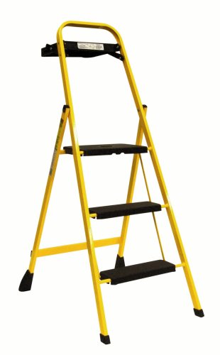 Tricam 01-13200-00 Skinny Mini 3-Step Stool with Project Tray, ANSI Type III, 200-Pound Capacity