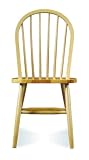 International Concepts C01-212 NATURAL 36 Inch High Spindleback Chair - PLAIN LEGS