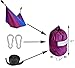 CUTEQUEEN TRADING Double Nest Ultralight Portable Outfitters Parachute Nylon Fabric Hammock For Travel Camping,Backpacking,Kayaking,Color: Purple/diamond blue