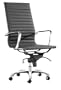 Zuo Modern Lider Hi-Back Office Chair, Black